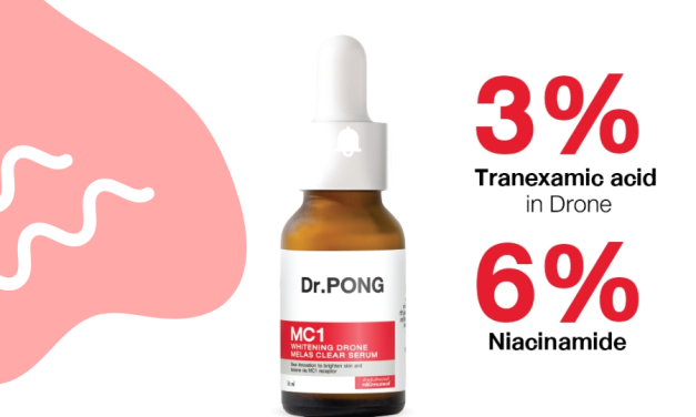 ทาฝ้า Dr.PONG ปัญหาฝ้าหมดไปด้วย MC1 Whitening Drone